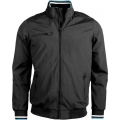   Uniszex kabát Kariban KA609 City Blouson Jacket -3XL, Black/White/Blue