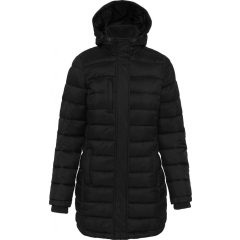 Női kabát Kariban KA6129 Ladies Lightweight Hooded padded parka -XS, Black