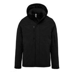 Férfi Softshell Kariban KA650 Men S Hooded Softshell Lined parka -2XL, Black