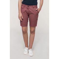 Női rövid nadrág Kariban KA753 Ladies Washed Effect Bermuda Shorts -42, Washed Charcoa