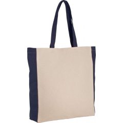   Uniszex táska Kimood KI0275 Two-Tone Tote Bag -Egy méret, Natural/Black