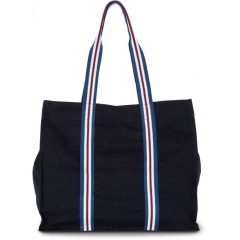   Női táska Kimood KI0279 Fashion Shopping Bag In Organic Cotton -Egy méret, Night Navy