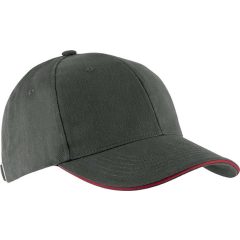 Uniszex sapka Kariban KP011 Orlando - Oekotex Certified 6 panel Cap -Egy méret, Dark G