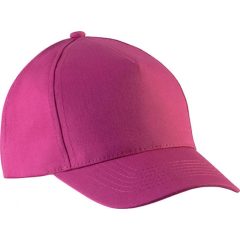 Gyerek sapka K-UP KP149 Kids Cotton Cap - 5 panels -Egy méret, Fuchsia