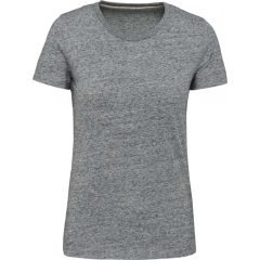   Női póló Kariban KV2107 vintage Rövid Ujjú póló -M, Slub Grey Heather