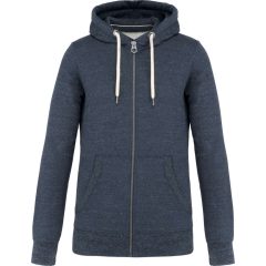 Férfi kapucnis pulóver Kariban KV2306 Men’S vintage Zipped Hooded Sweatshirt -XL, Nigh