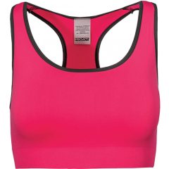   Női Proact PA001 Seamless Sports Bra -M/L, Fluorescent Pink/Storm Grey