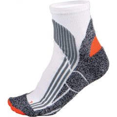   Uniszex zokni Proact PA035 Technical Sports Socks -35/38, White/Grey/Orange