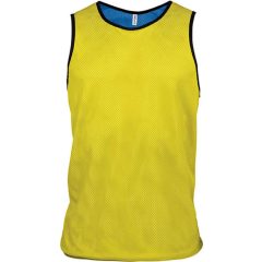 Uniszex Proact PA042 Multi-Sports Reversible Bib -S/M, Fluorescent Yellow/Sporty Royal