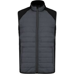   Uniszex kabát Proact PA235 Dual-Fabric Sleeveless Sports Jacket -XL, Sporty Grey/Black