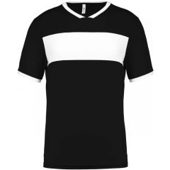 Gyerek póló Proact PA4001 Kids Short Sleeve Jersey -10/12, Black/White