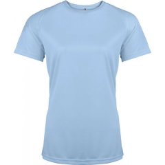 Női póló Proact PA439 Ladies Short-Sleeved Sports T-Shirt -2XL, Sky Blue