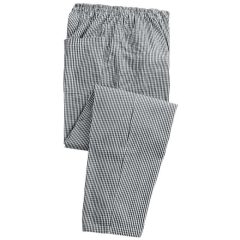 Uniszex nadrág Premier PR552 Chef S pull-On Trousers -S, Black/White Check