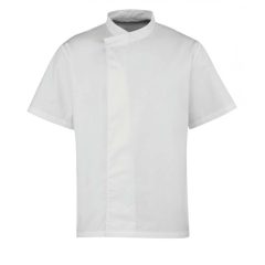   Uniszex Premier PR668 ‘Culinary’ Chef’S Short Sleeve pull On Tunic -M, White