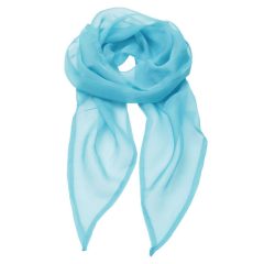 Női sál Premier PR740 Colours Collection plain Chiffon Scarf -Egy méret, Turquoise