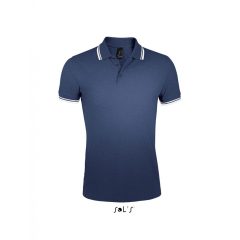 Férfi galléros póló SOL S SO00577 Sol S pasadena Men - polo Shirt -M, French Navy/Neon