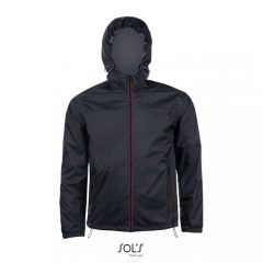 Uniszex széldzseki SOL S SO01171 Sol S Skate - Lined Windbreaker -XS, Black/Dark Grey