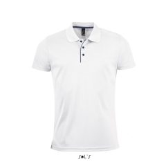 Férfi póló SOL S SO01180 Sol S performer Men - Sports polo Shirt -XL, White