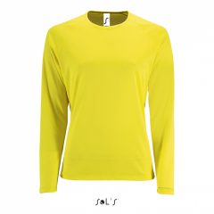 Női póló SOL S SO02072 Sol S Sporty Lsl Women - Long Sleeve Sports T-Shirt -XL, Neon Y