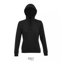 Női kapucnis pulóver SOL S SO03103 Sol S Spencer Women - Hooded Sweatshirt -XL, Black