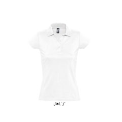 Női galléros póló SOL S SO11376 Sol S prescott Women - polo Shirt -L, White