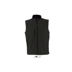 Férfi kabát SOL S SO46601 Sol S Rallye Men - Sleeveless Softshell Jacket -L, Black