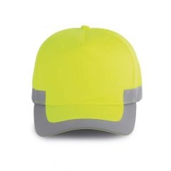 Uniszex sapka Designed To Work WKP123 neon Cap - 5 panels -Egy méret, Fluorescent Yell