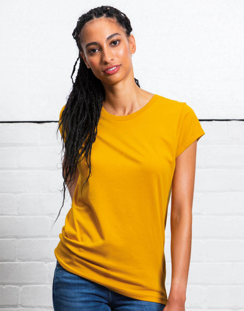 Női csapott ujjú organikus póló Mantis Women&#039;s Organic Roll Sleeve T XS, Világos oliva zöld