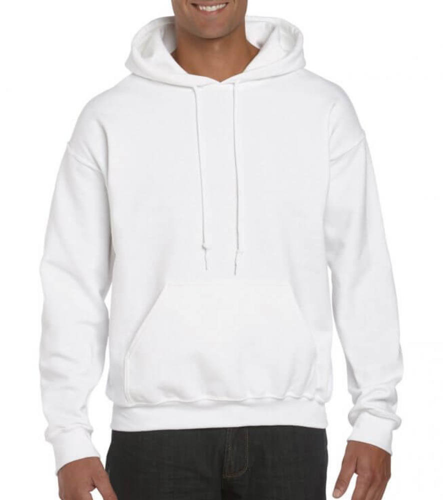 Uniszex Pulóver Kapucnis Hosszú ujjú Gildan DryBlend Adult Hooded Sweat - M, Safety zöld