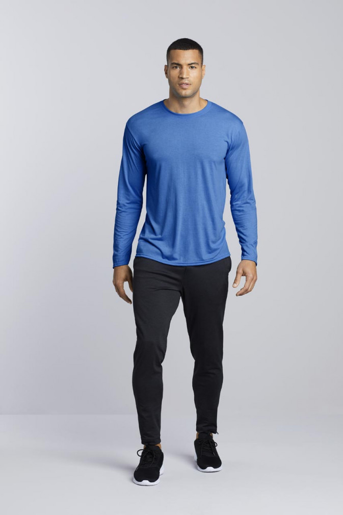 Uniszex hosszú ujjú póló Gildan GI42400 performance Adult Long Sleeve T-Shirt -M, Red