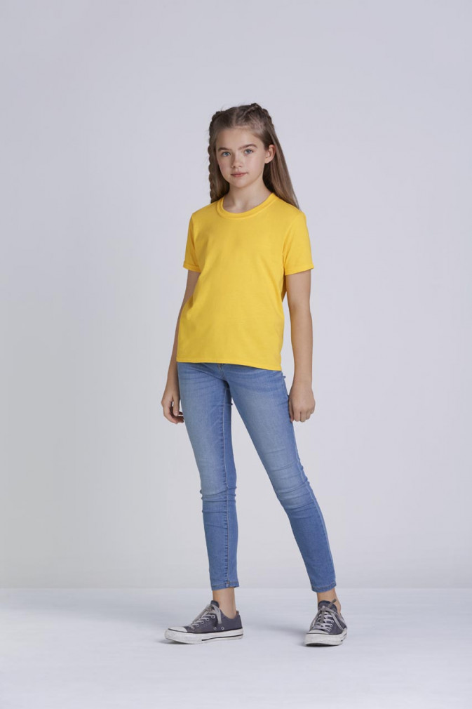 Csomag akciós póló (min. 3 db) Gyerek póló Gildan GIB64000 Softstyle Youth T-Shirt -M, Orange