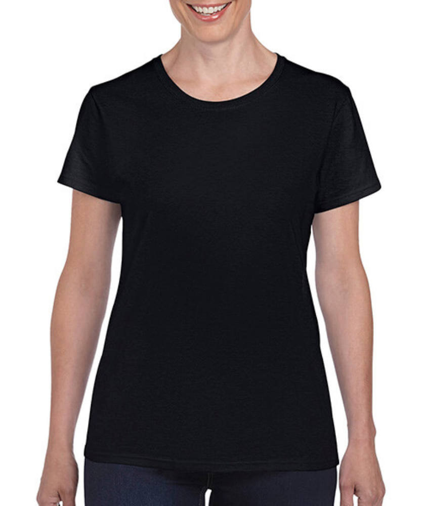 Női póló Rövid ujjú Gildan Ladies&#039; Heavy Cotton? T-Shirt - S, Fekete