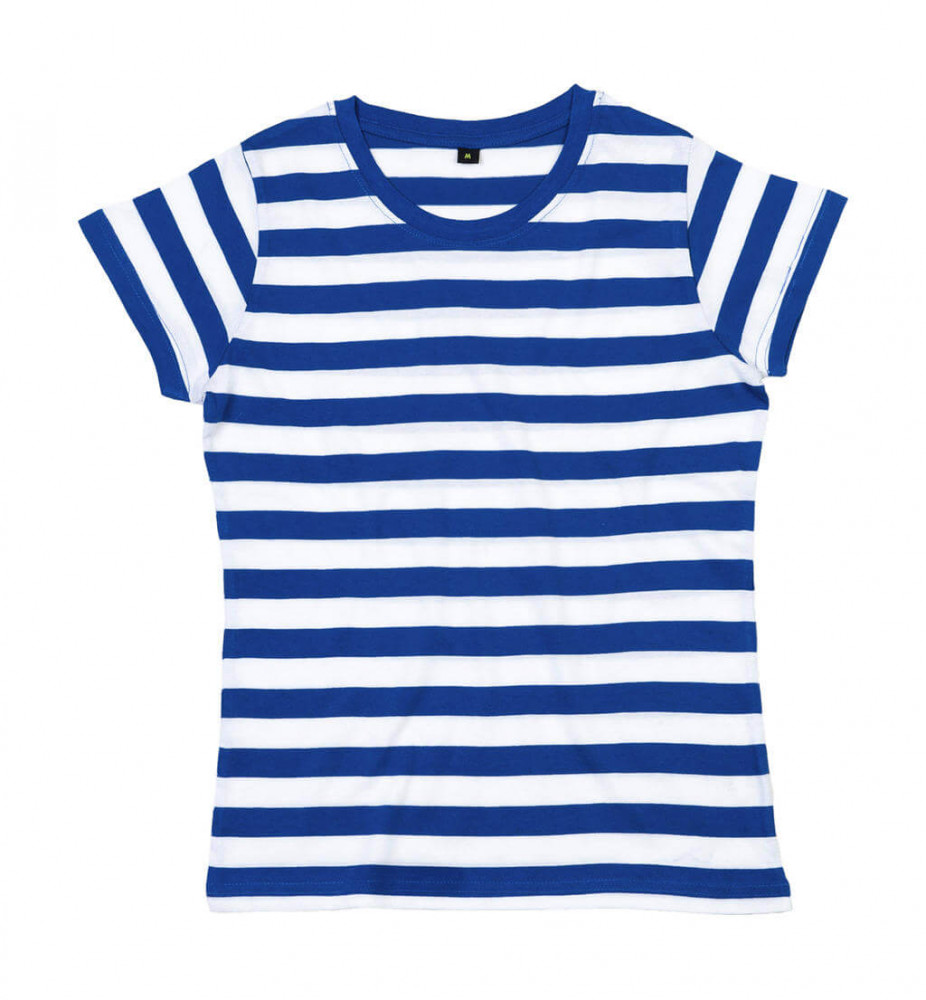 Női csapott ujjú póló Mantis Women&#039;s Stripy T S, Klasszikus kék/Fehér
