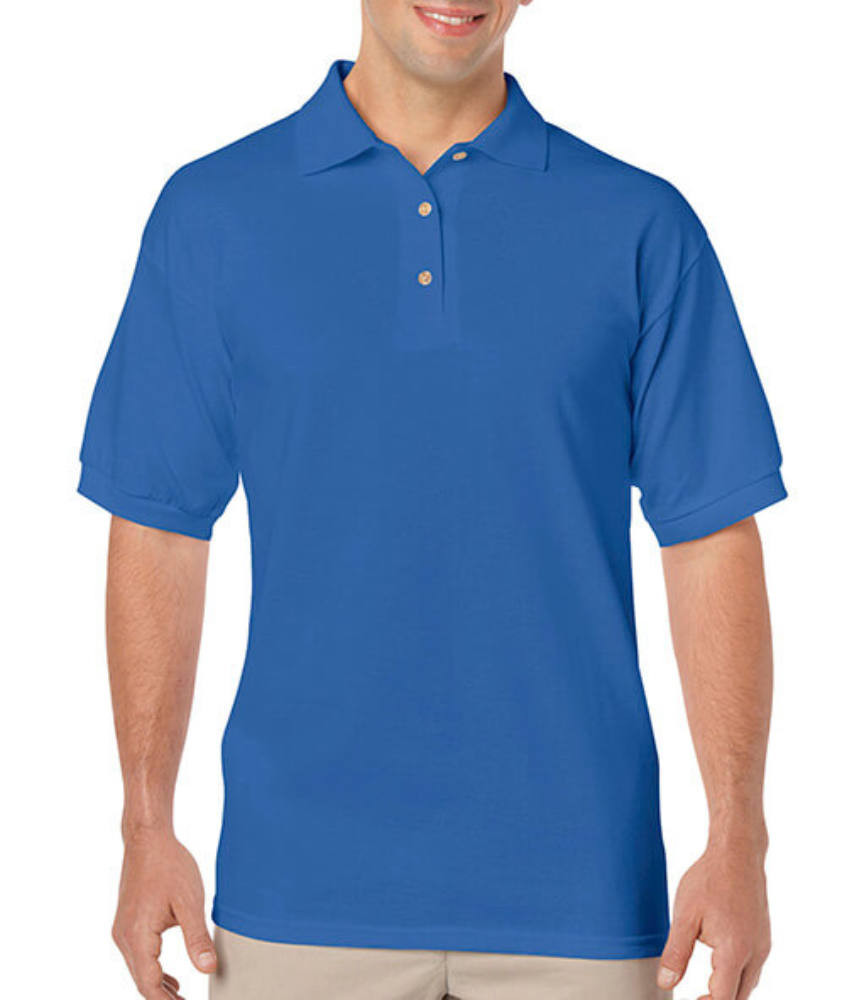 Uniszex Galléros póló Rövid ujjú Gildan DryBlend Adult Jersey Polo - L, Királykék