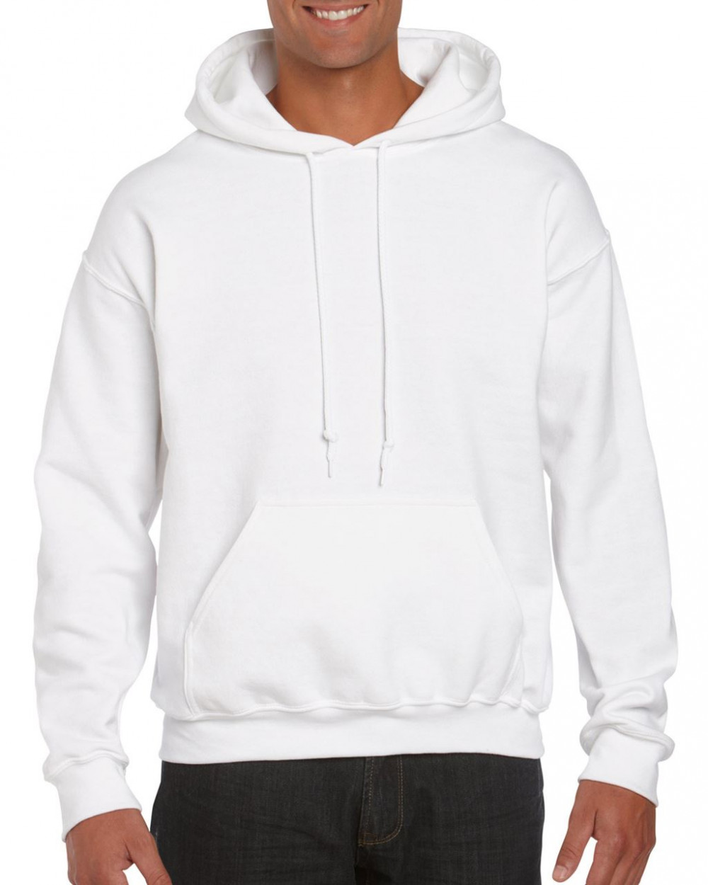 Uniszex kapucnis pulóver Gildan GI12500 Dryblend Adult Hooded Sweatshirt -S, White