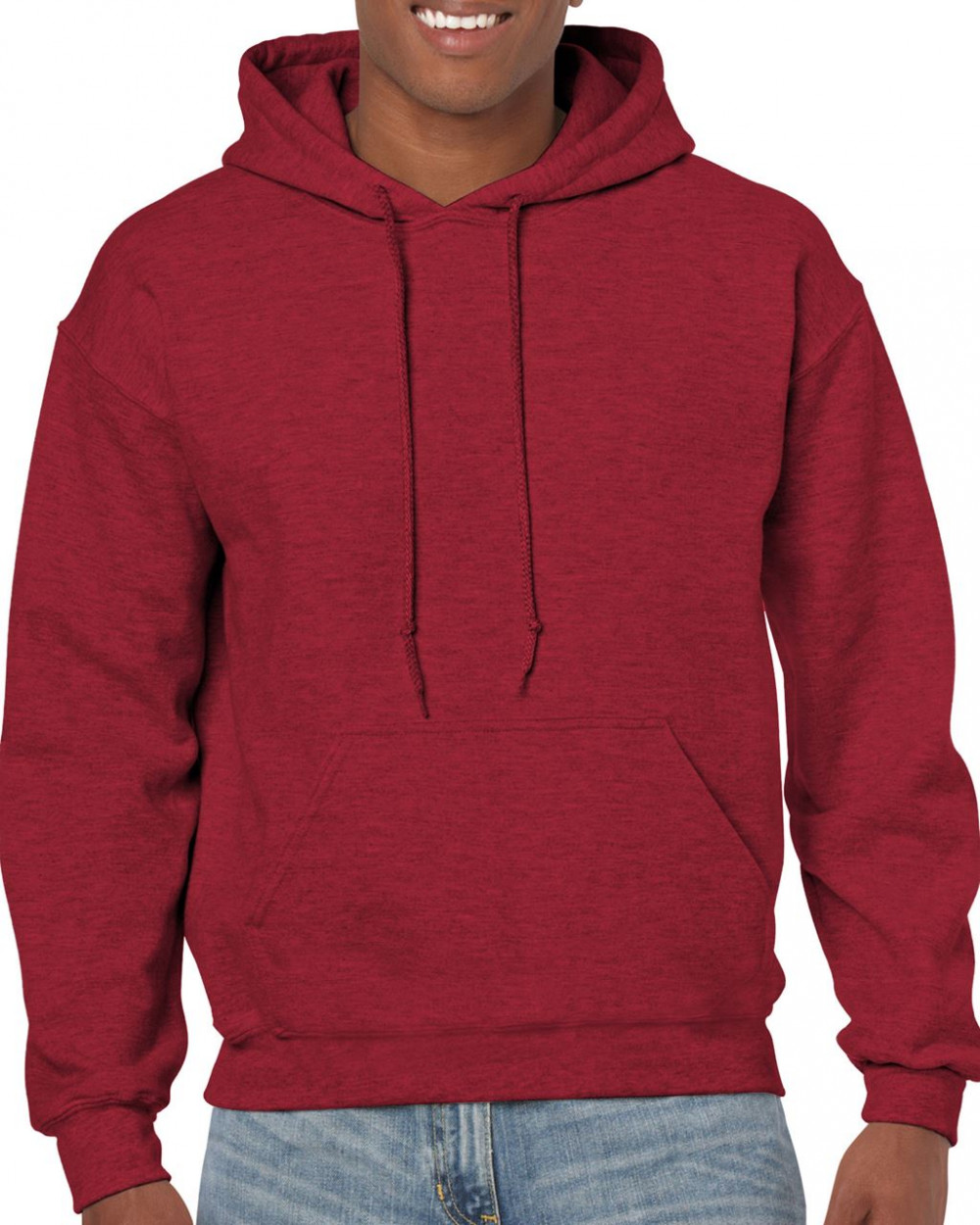 Uniszex kapucnis pulóver Gildan GI18500 Heavy Blend Adult Hooded Sweatshirt -4XL, Antique Cherry Red