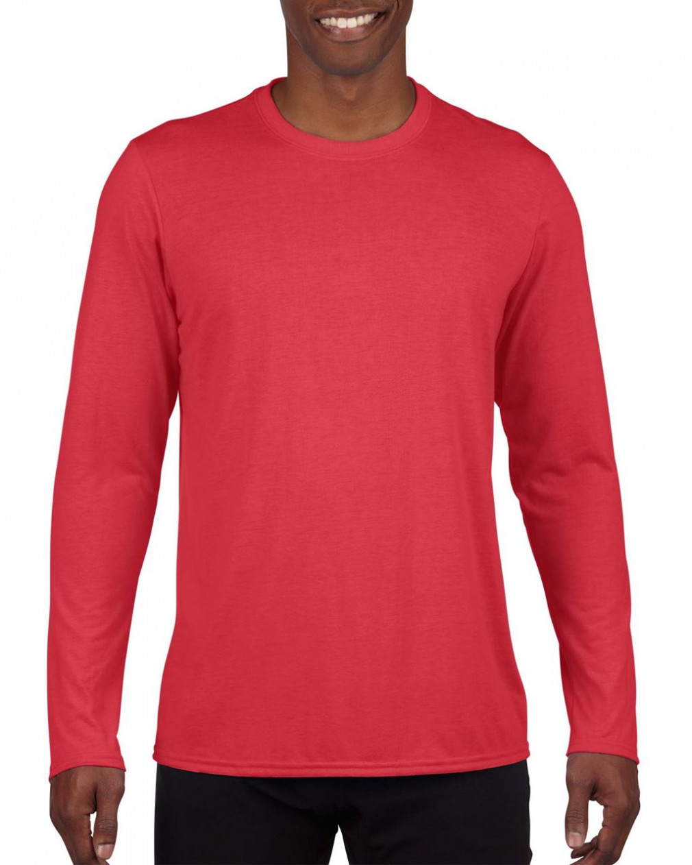 Uniszex hosszú ujjú póló Gildan GI42400 performance Adult Long Sleeve T-Shirt -M, Red