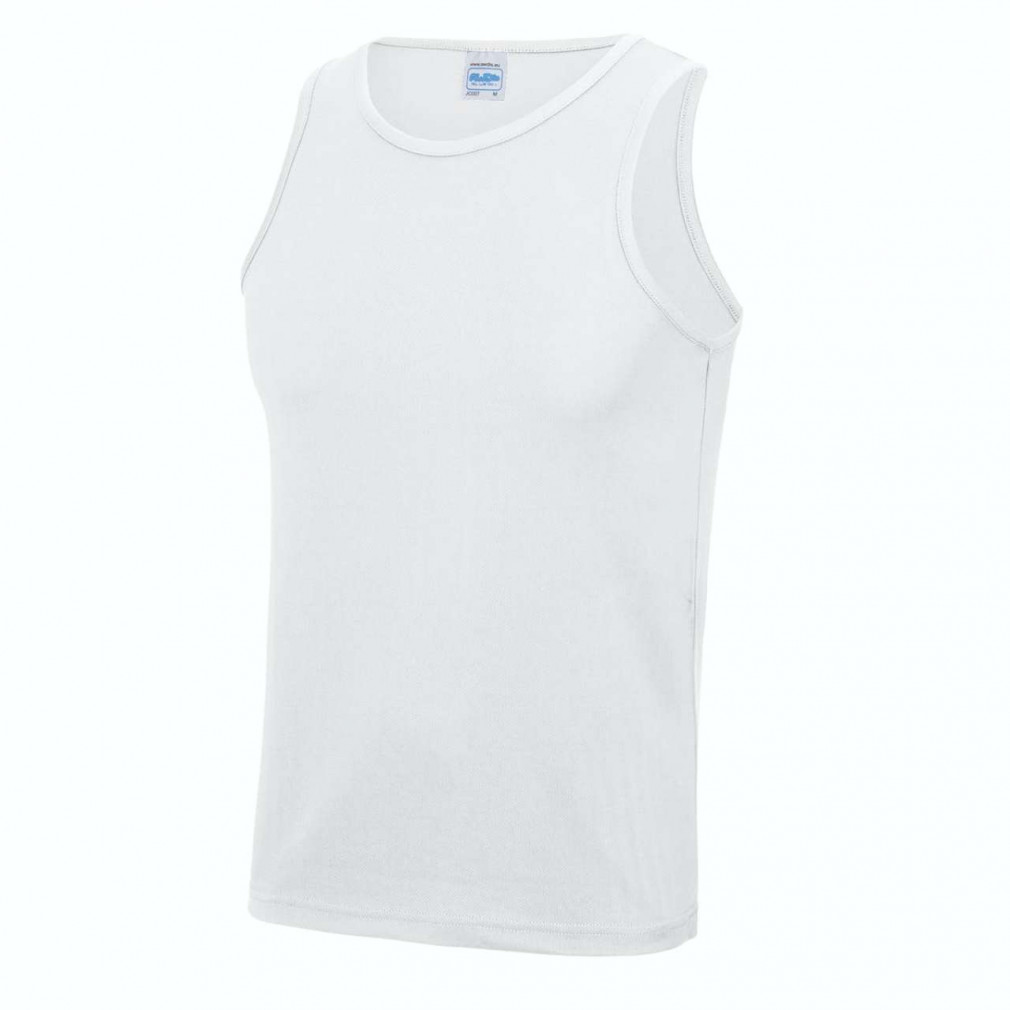 Férfi Just Cool JC007 Cool vest -S, Arctic White