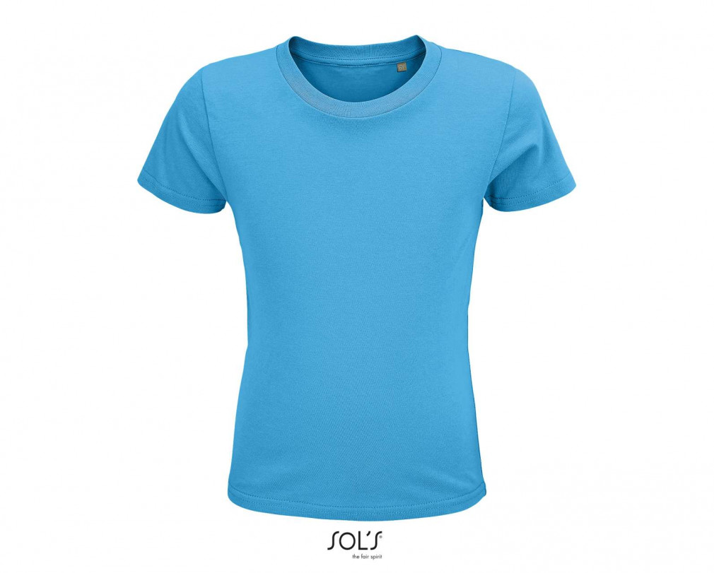 Gyerek póló SOL&#039;S SO03580 Sol&#039;S Crusader Kids - Round-neck Fitted Jersey T-Shirt -4A, Aqua